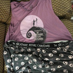 Women's Nightmare Before Christmas Pajamas 2XL
